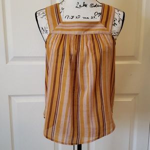 Universal Thread Striped Square Neck Tank NWOT